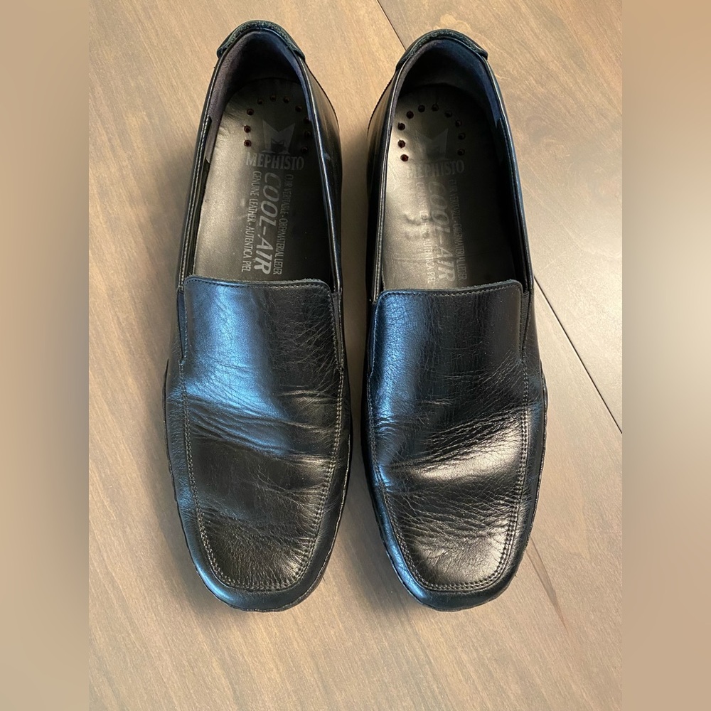 COPY - Mephisto Edlef Black Loafer. Black. Size 12.